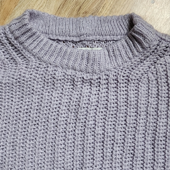 American Eagle Cozy Knit Lavender Sweater in Lavender Oversize XL - Picture 7 of 8